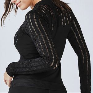 FABLETICS Black Lila Long Sleeve Full Zip
Seamless Fitted Small